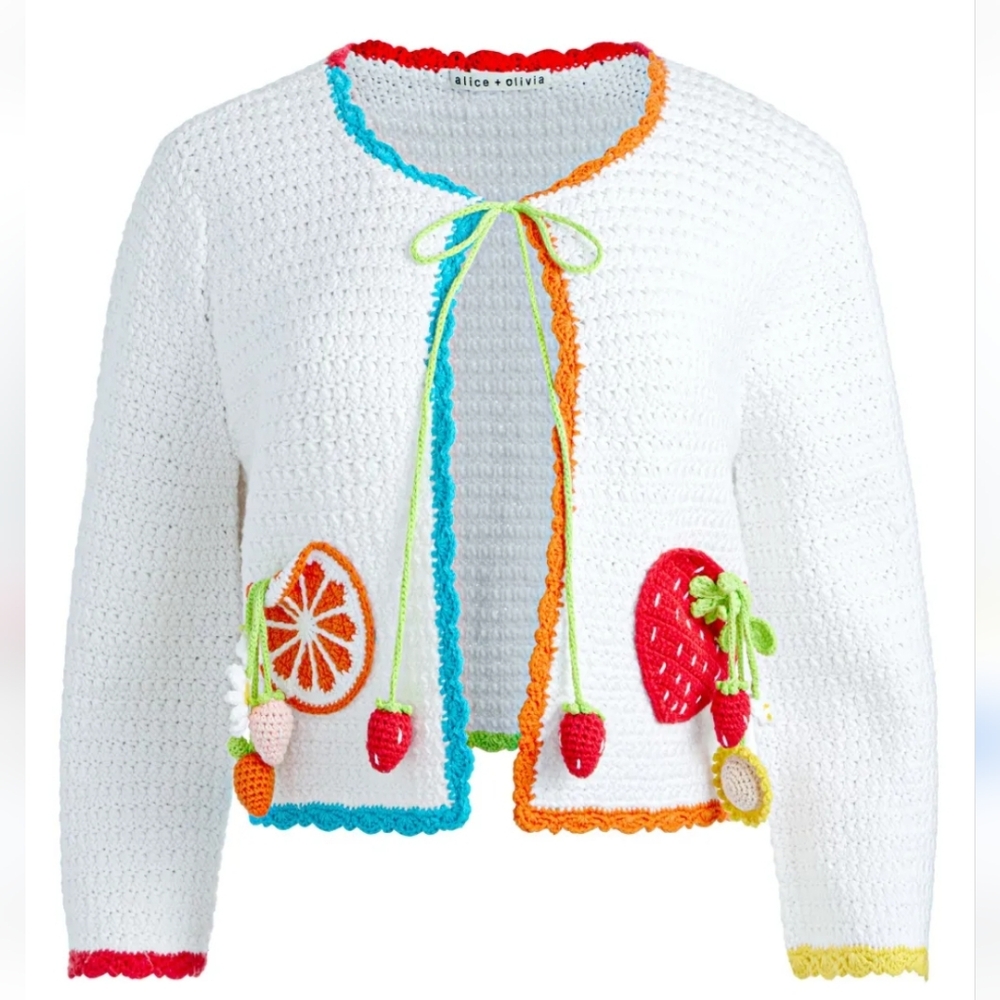 ALICE + OLIVIA Crochet Cardigan